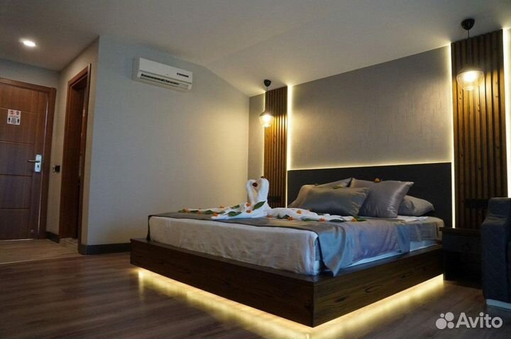 Светодиодная подсветка порящей кровати и кресла a