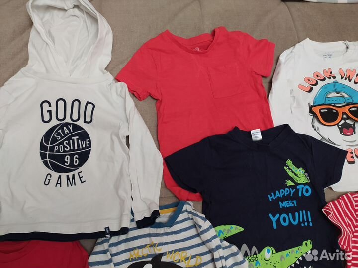 Большой пакет одежды на мальчика 86-92