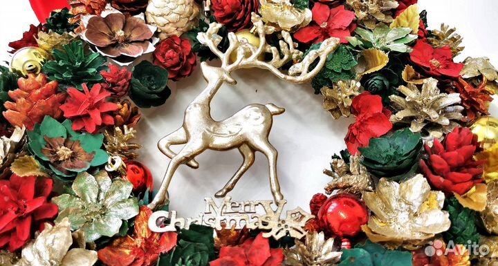 Новогодний венок на дверь