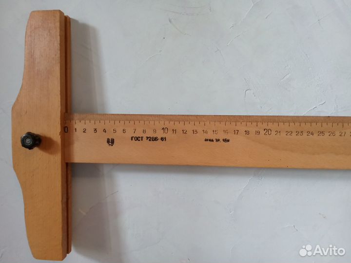 Рейсшина СССР угол чертёжный бук