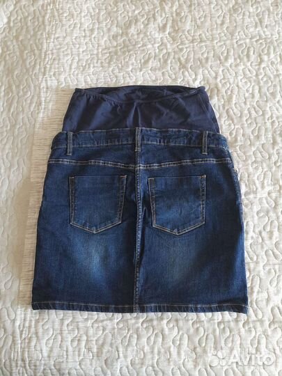 Юбка джинсовая для беремен