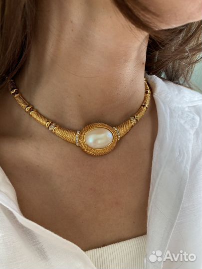 Колье винтажное Carolina Herrera