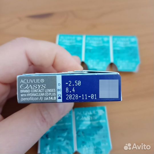 Линзы acuvue oasys (2,5) двухнедельные