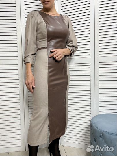 Платье женское новое трикотажное миди 42 44