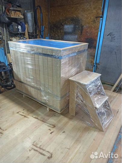 Купель для бани со вставкой