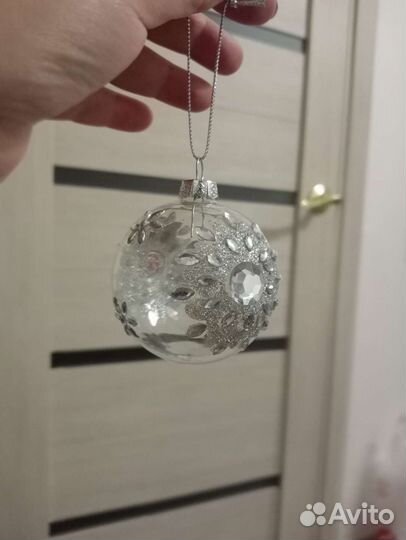 Итальянские ёлочные шары из дутого стекла