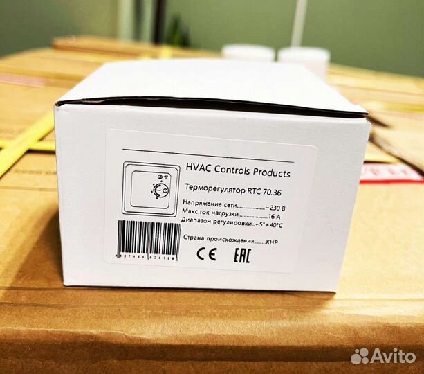 Терморегулятор накладной RTC 70.36
