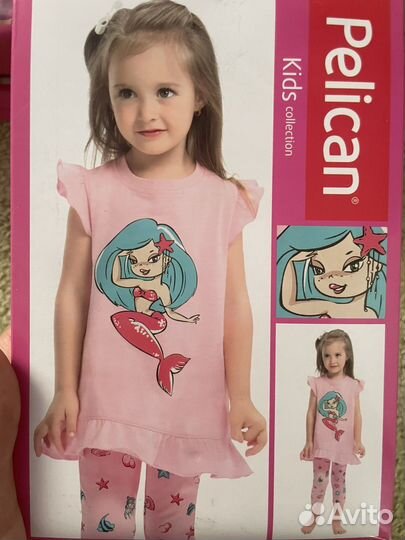 Комплект для девочкиPelican новый 4 года 104