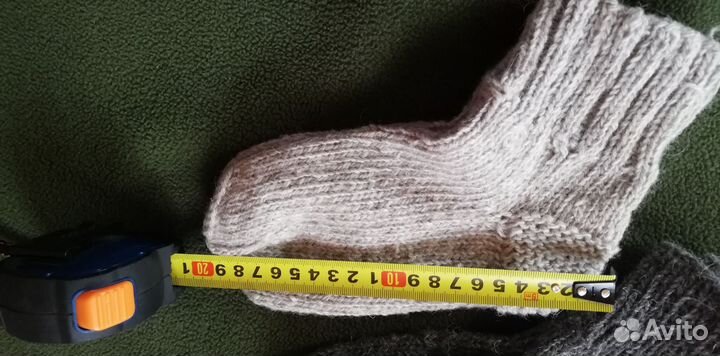 Шерстяные носки ручной работы