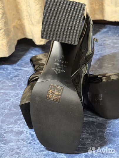 Ботильоны из натуральной лаковой кожи размер 40