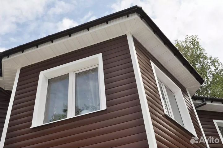 Сайдинг FineBer BlockHouse Extra Acrylic Могано