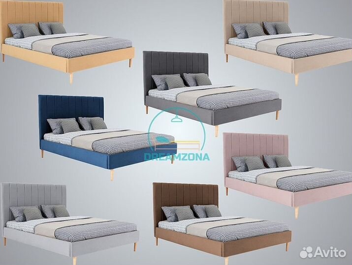 Кровать Сиера с мягким изголовьем от производителя