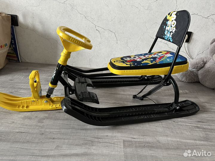 Детские санки снегокат