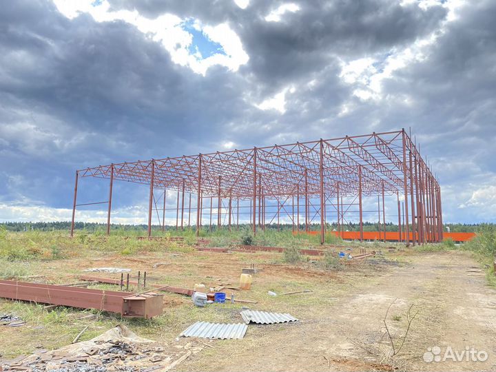Ангары б/у из наличия. Металлоконструкции