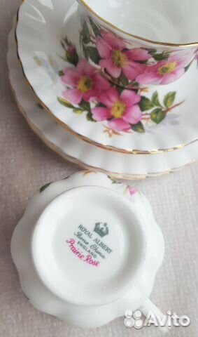 Royal Albert Prairie Rose два комплекта-тройки