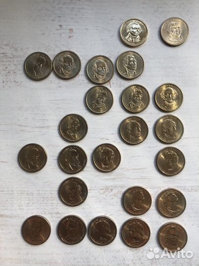 Набор монет США президенты