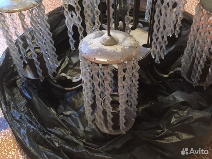 Люстра СССР бронза винтаж