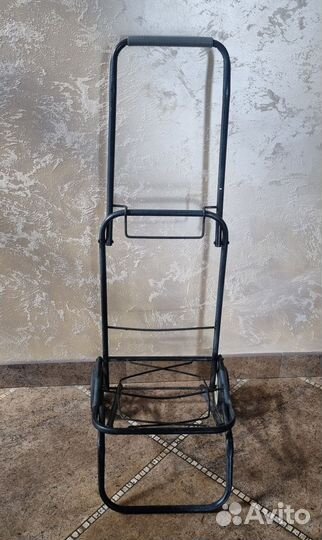 Металлическая складная тележка на колесиках