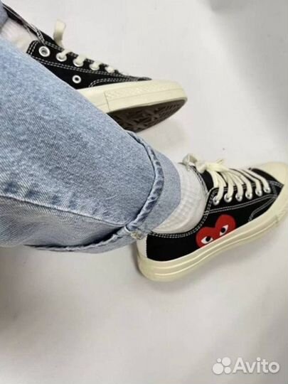 Кеды Converse Play Comme Des Garcons новые