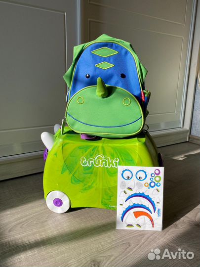 Детский чемодан trunki и рюкзак