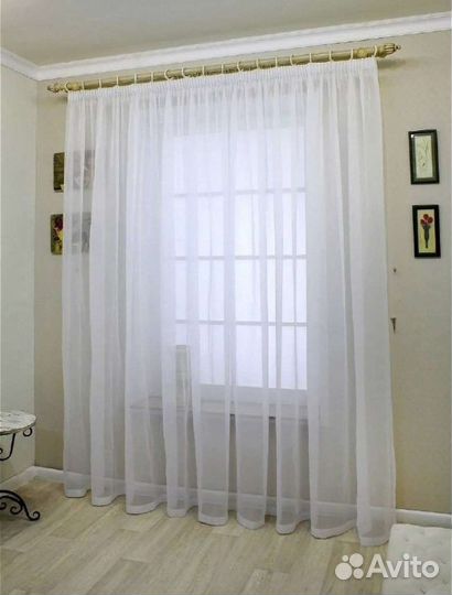Тюль- вуаль. готовая новая