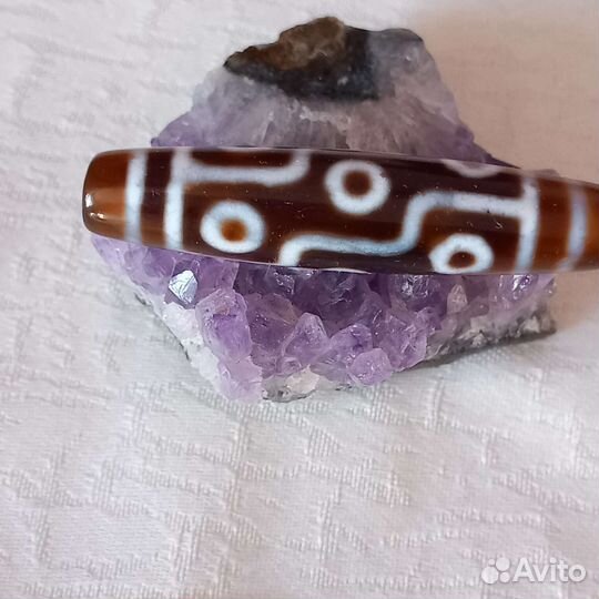 Активная Бусина Дзи 9 глаз- быстрая удача