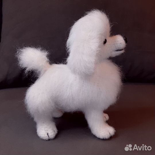 Вязаная собака, интерьерная игрушка