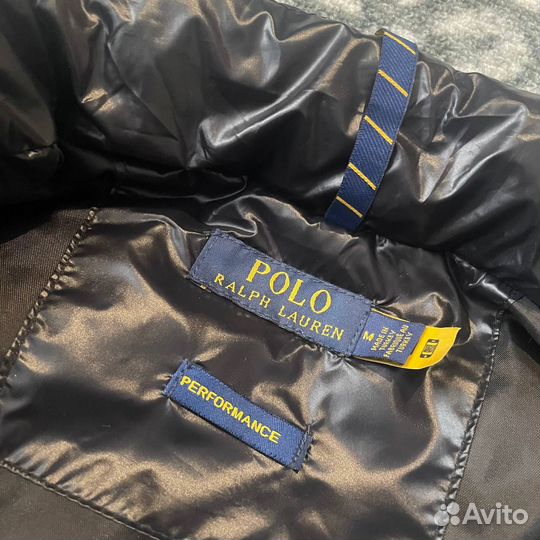 Жилетка polo ralph lauren черная матовая