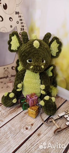 Плюшевый дракон. Ручная работа. Символ 2024г