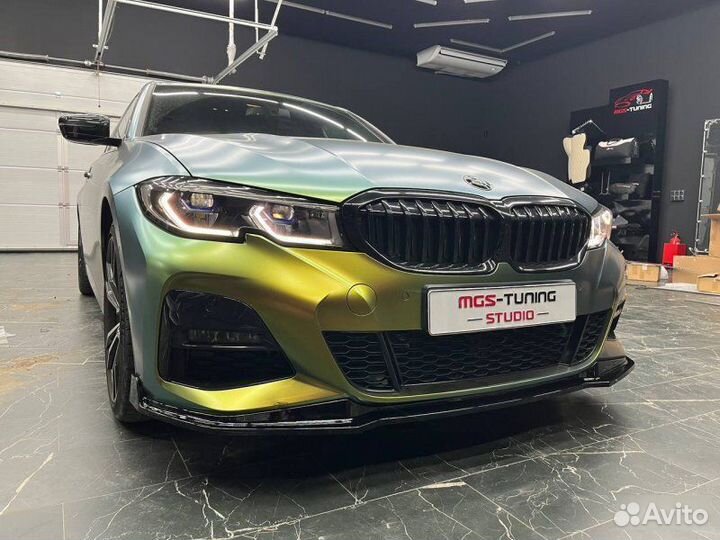 Губа 340 + диффузор MP Competition BMW 3 серия G20