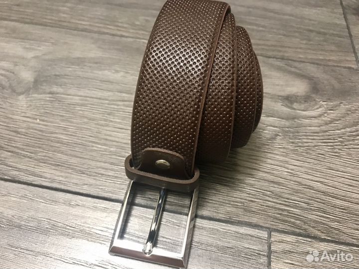 Ремень мужской коричневый классический