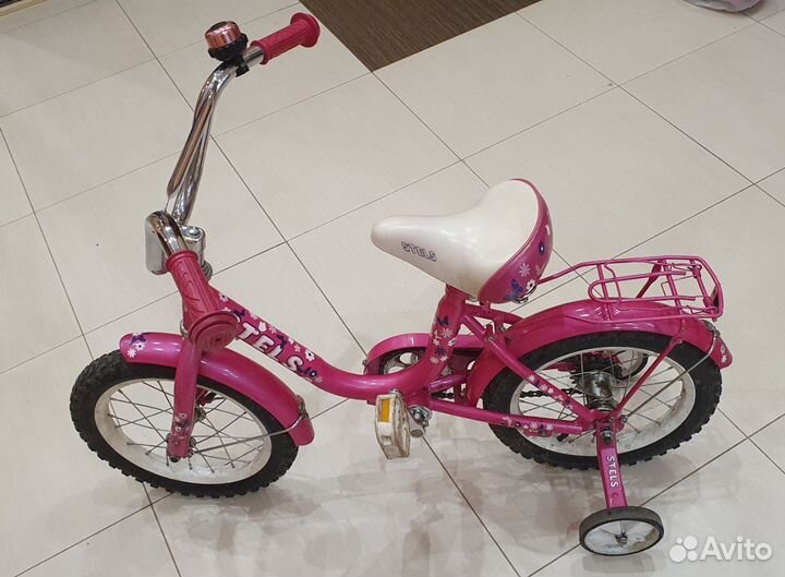 Детский велосипед 14 дюймов Stels для девочки 3-6