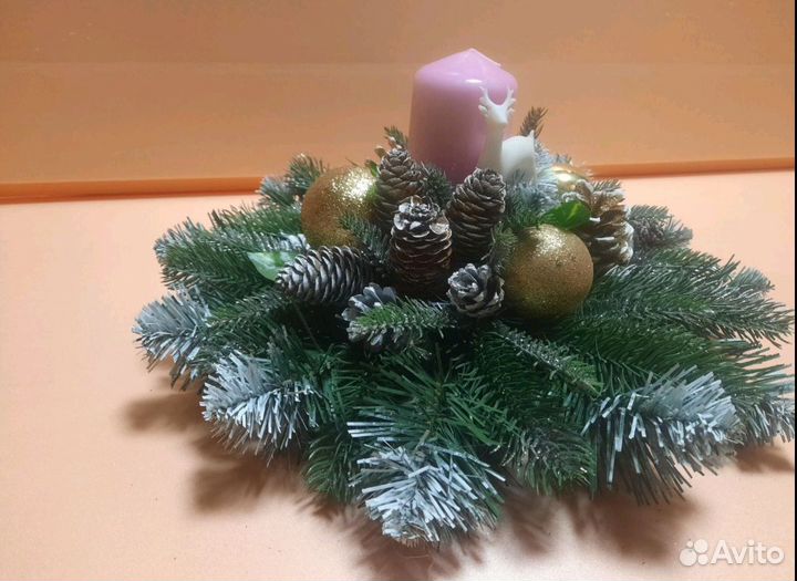 Новогодний подсвечник