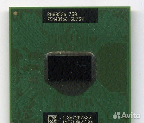 Процессор для ноутбука intel Pentium M 750