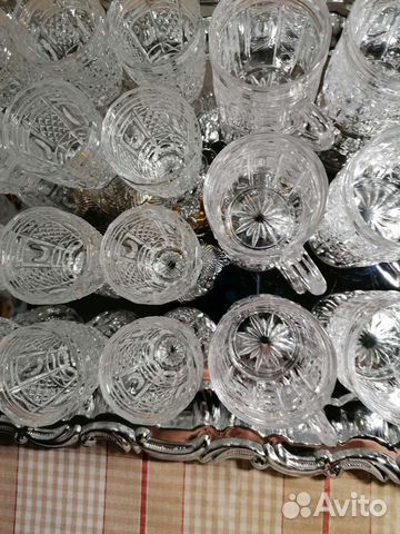 Хрустальные стопки и кружки. Конец 70хгод