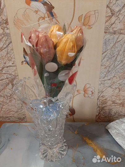 Букет шоколадных тюльпанов