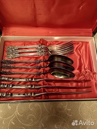 Набор столовых приборов мельхиор СССР