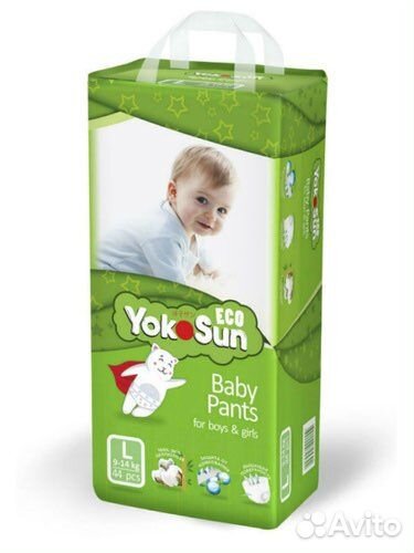 Подгузники-трусики Yokosun ECO все размеры