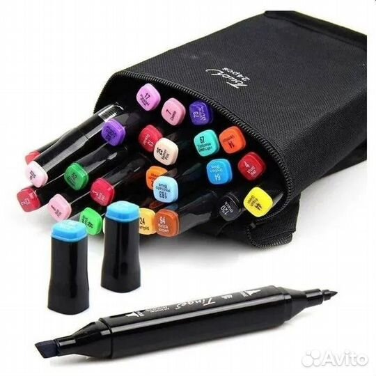 Набор двухсторонних маркеров для скетчинга