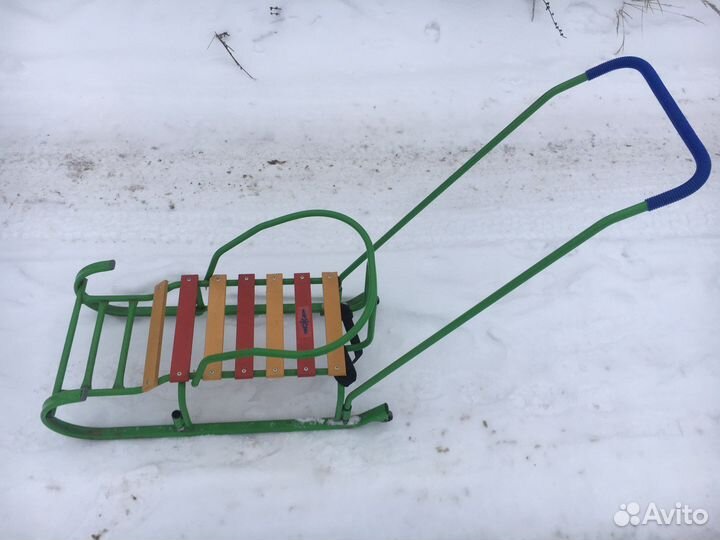 Санки с колесиками