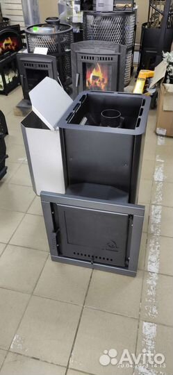 Печь для бани Варвара Паленица с левым баком