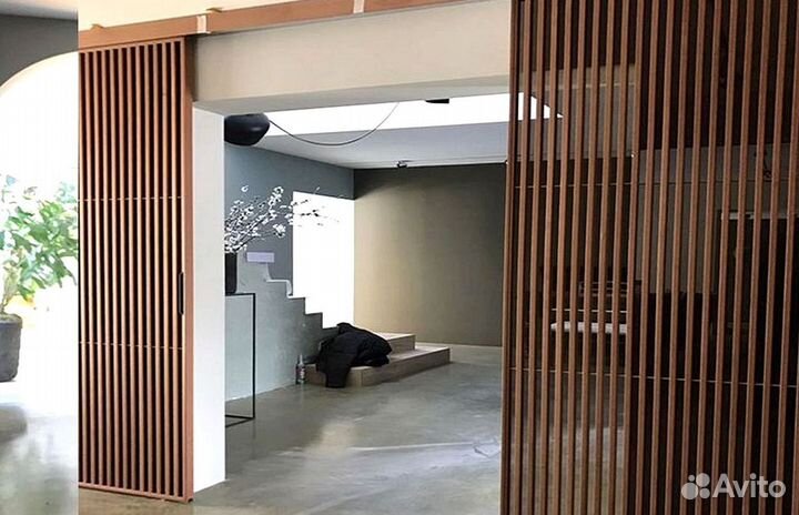 Реечная раздвижная дверь