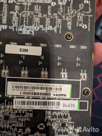 Видеокарта Radeon Sapphire R9 290 4gb Tri-X