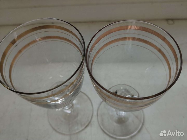 Фужеры чешское стекло