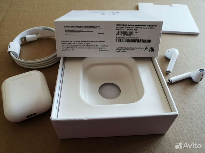 Беспроводные наушники Airpods 2
