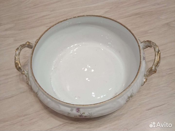 Фарфоровая супница Лимож Франция (кон 19 нач 20 в)