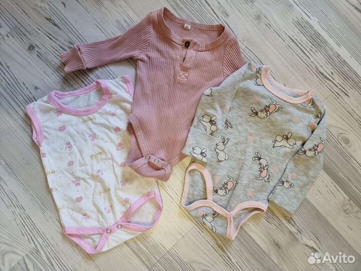 Вещи пакетом на девочку (0-3мес)