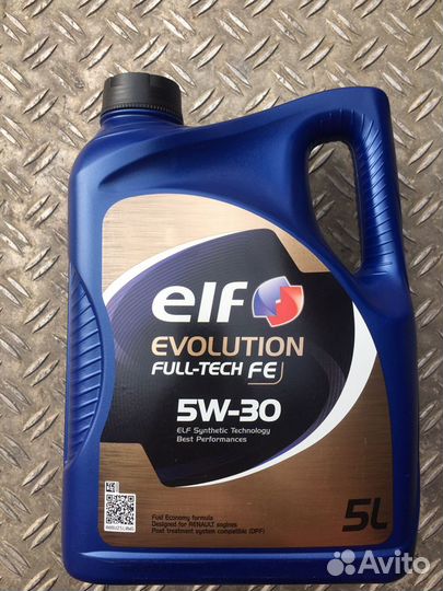 Масло моторное 5w30 elf evolution full tech fe
