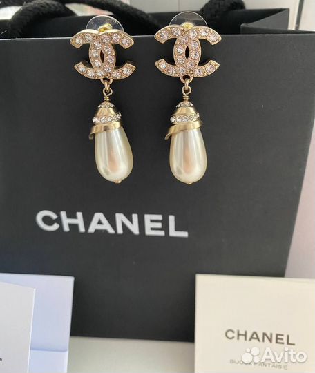 Серьги chanel оригинал