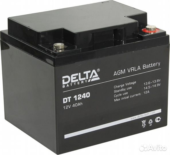 Аккумулятор delta DT1240